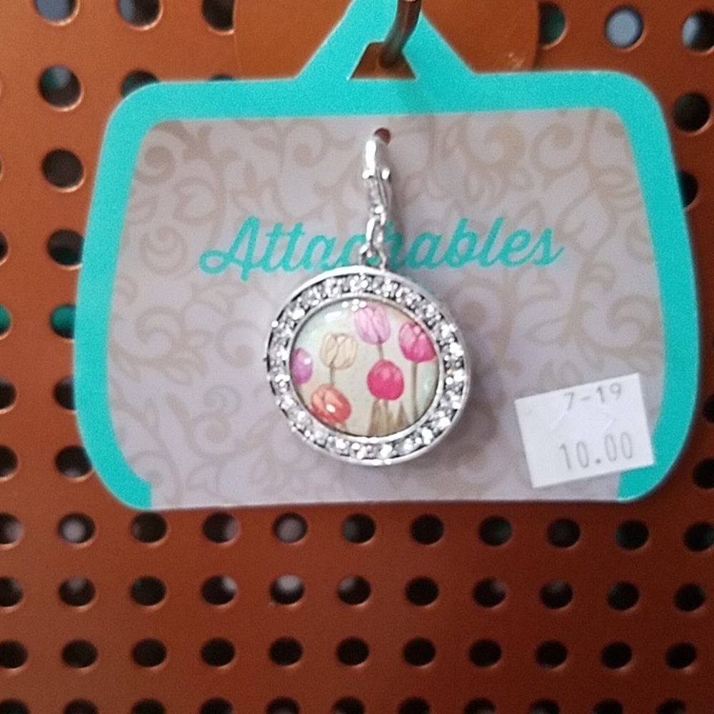 Tulip purse charm